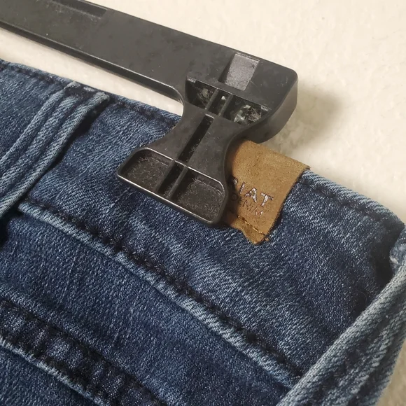 Ariat Denim Ella Trouser Wide Leg Jeans In Bluebell Stretch Denim - Picture 8 of 16